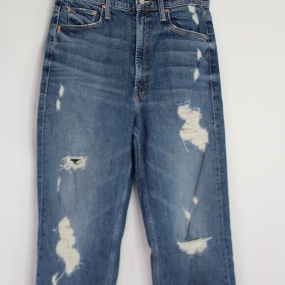 Mother Denim High Waisted Study Hover
Straight Leg Jeans Distressed Size 27 - Picture 4 of 15